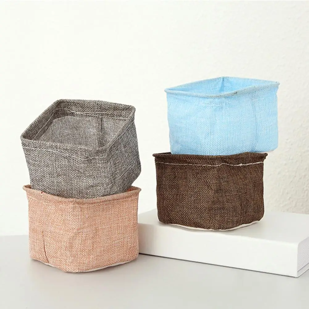 Durable Cosmetic Basket  High Capacity Waterproof Mini Storage Basket  Non-deformation Clothes Storage Bag