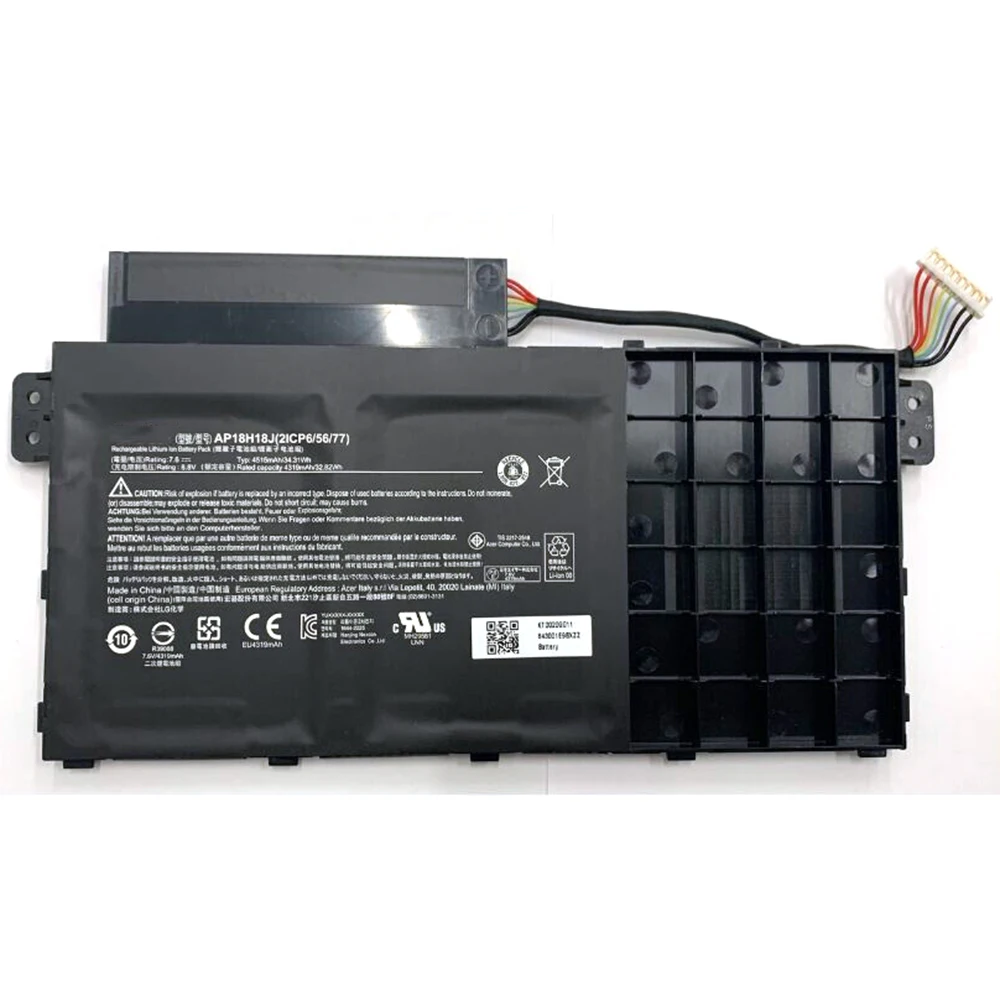 Brand New Genuine Original AP18H18J 7.6V 34.31Wh Laptop Battery for Acer Spin 3 SP314-53 SP314-53-32KJ SP314-53-598C