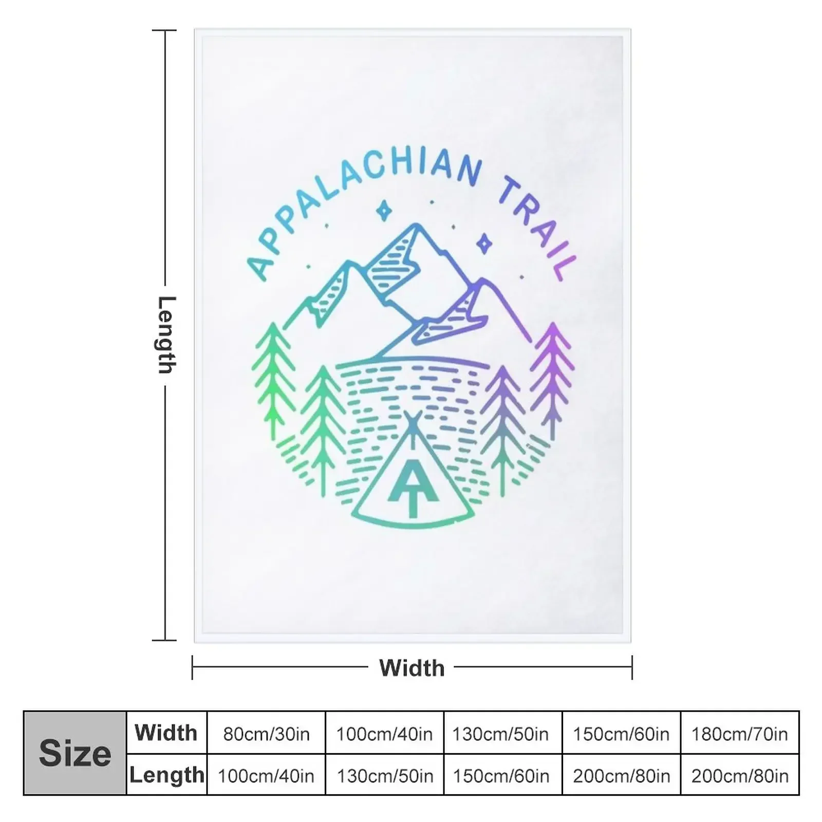 Appalachian Trail - USA Throw Blanket Decorative Beds Travel Fashion Sofas Luxury Designer Nap Decoratives Blankets
