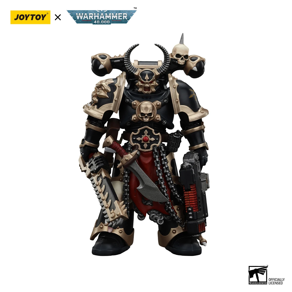 

[Pre-order]JOYTOY Warhammer 40K 1/18 Action Figure Chaos Space Marines Black Legion Chosen with Combi-melta and chainsword