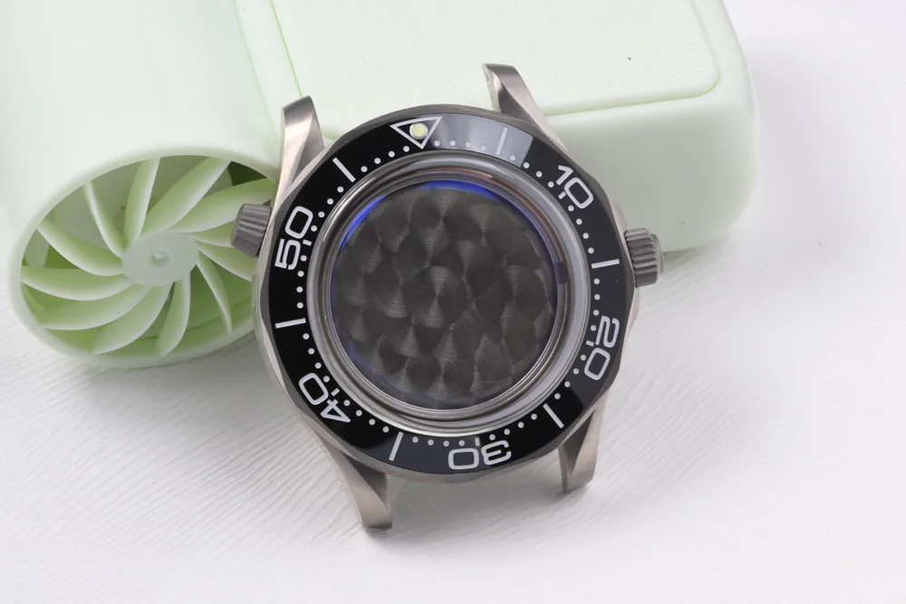 Seamaster 007 Titan-Uhrengehäuse Passend für Seiko Luminous Saphirglas Taucheruhr für NH35/NH36 Automatikwerk Uhrenteile – Detail 3