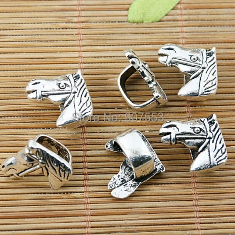 10pcs Tibetan Silver Color Horse Charms EF1453 Charms for Jewelry Making