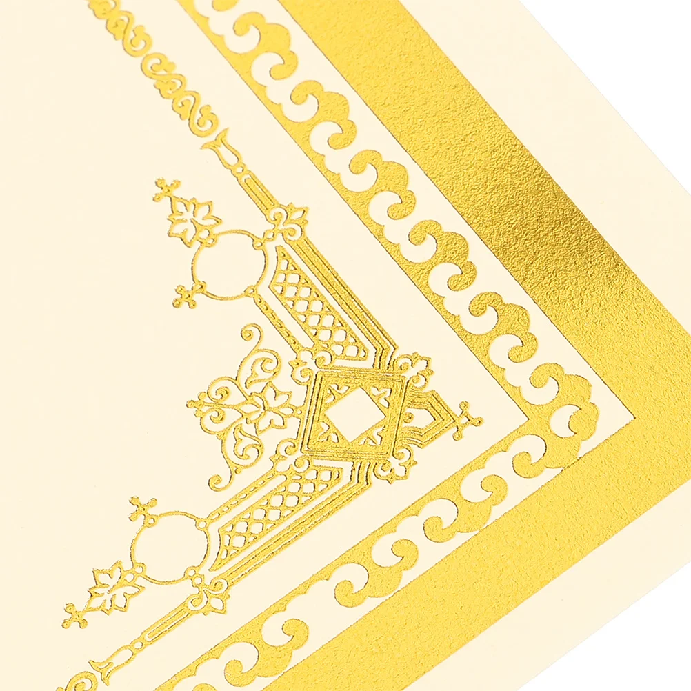 

35 шт., бумага для диплома, горячее тиснение, простой элегантный дизайн для школьных наградов, выпускная бумага для письма с возможностью печати