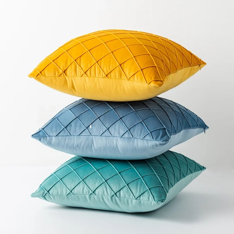 Nordic Style Swan Velvet Pillowcase Living Room Sofa Cushion Hotel Sample Room Bedside Pillow Home Decorative Cushion Cover