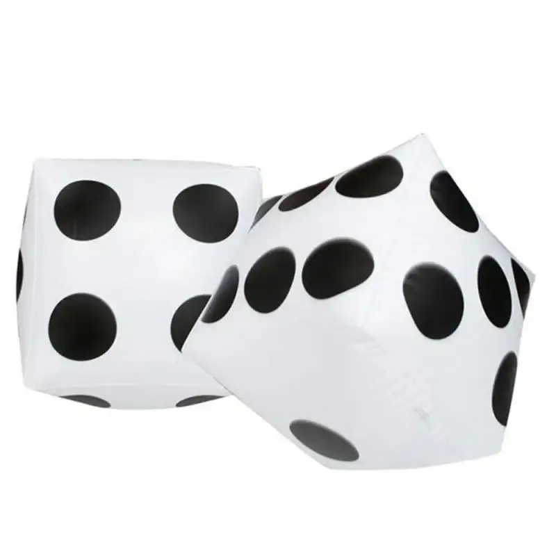 35cm Inflatable Multi Color Blow-Up Cube  Dice Toy Stage Prop Group Game Tool Casino Poker Party Decorations Pool Beach Toy