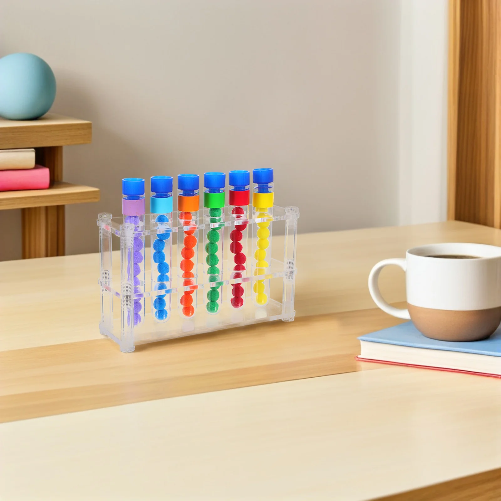 1 ensemble d'outils pédagogiques pour expériences scientifiques, Kit de comptage de tri des couleurs Montessori pour les tout-petits, tige de développement de la motricité Fine