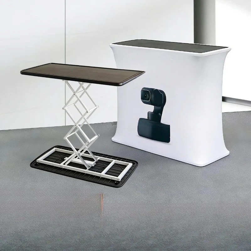 Display stand Lifting Display stand Advertising Folding Reception Desk Square Oval Square Lifting Table