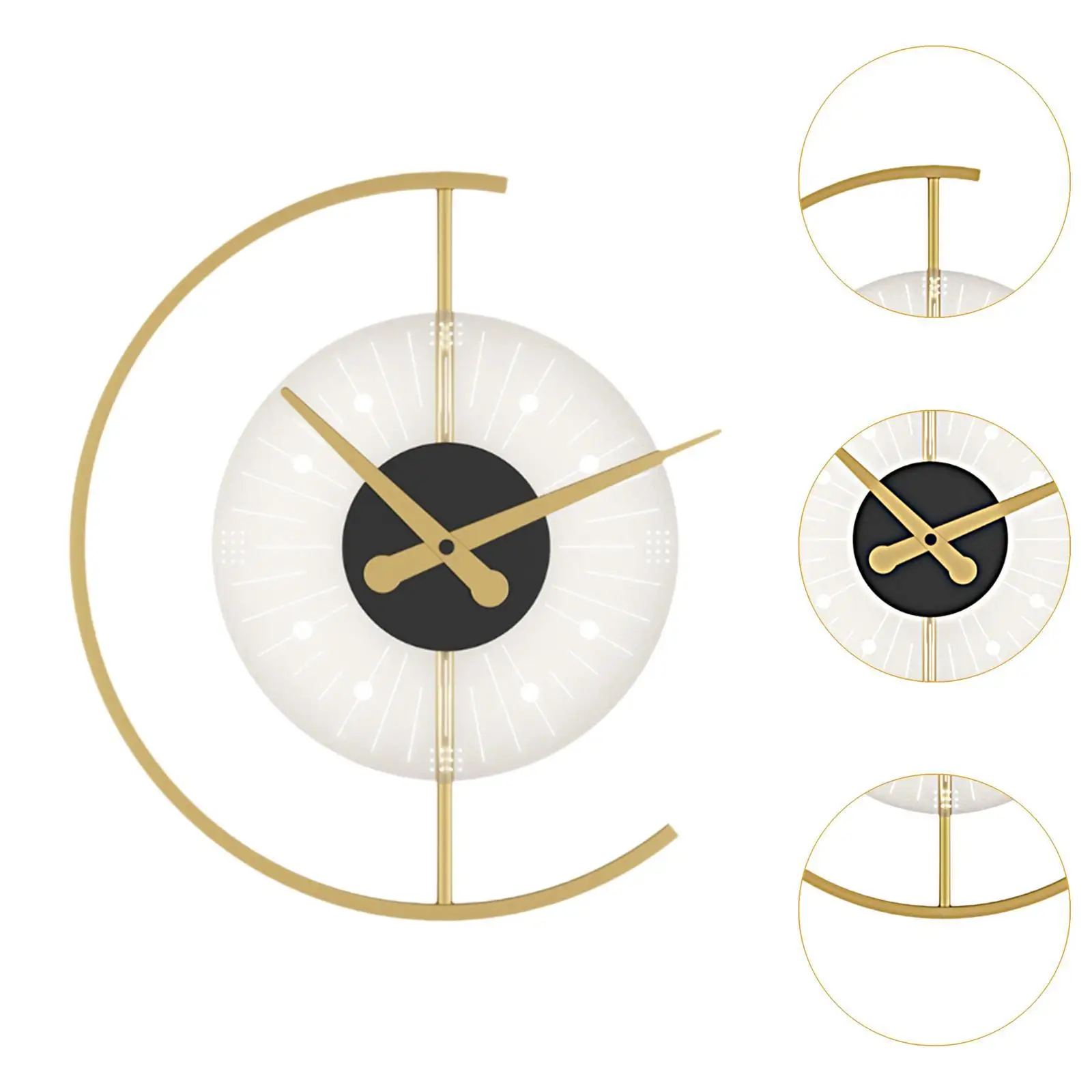 Modern Wall Lamp Home Decor Clock Shade Acrylic Clock Wall Light Wall Lighting Fixtures for Bedroom Loft Living Room Aisle