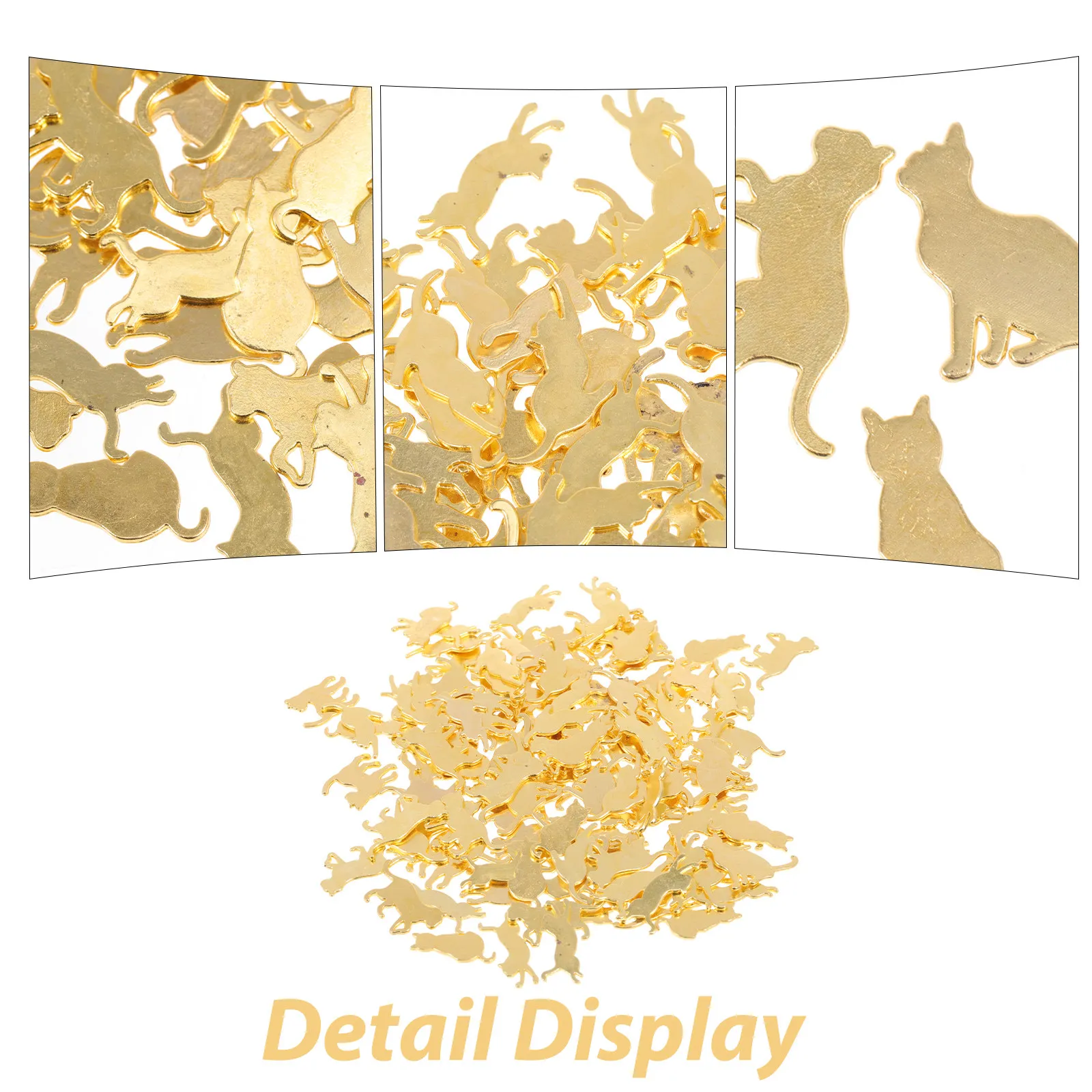 

120Pcs DIY Cat Charms Alloy Pendants Jewelry Making Supplies Small Filler Charms Bracelet Necklace Ornaments DIY Alloy Pendants