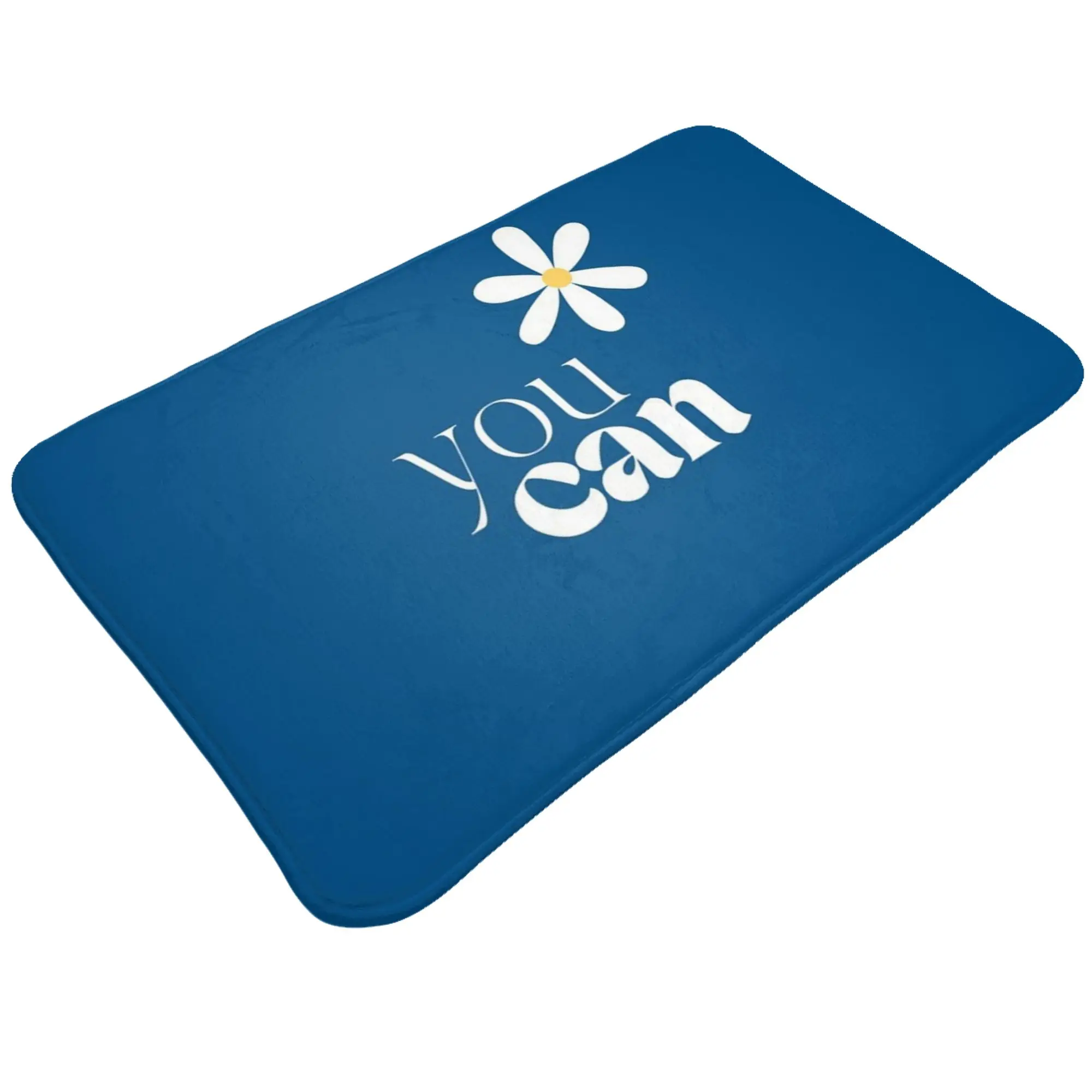 You Can Daisy Motivational Quote Non-slip Doormat Living Room Mat  Waterproof PatternHomeDecor