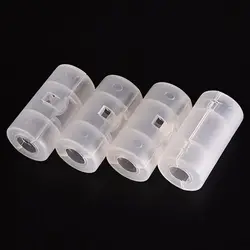 Transparent AA To C Size Batteries Holder Battery Switcher Battery Conversion Box Battery Converter Battery Adapter Case