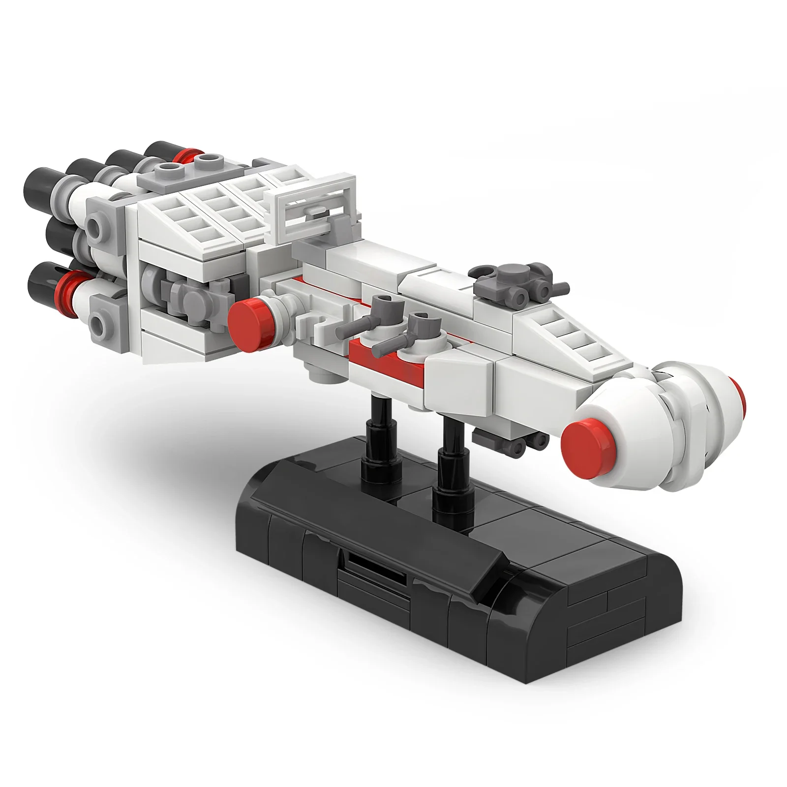 MOC Mini Spaceship Building Blocks Toys kit Space Wars The  Tantive IV - Rebel Blockade Runner DIY Model Bricks Toy Kids Gift