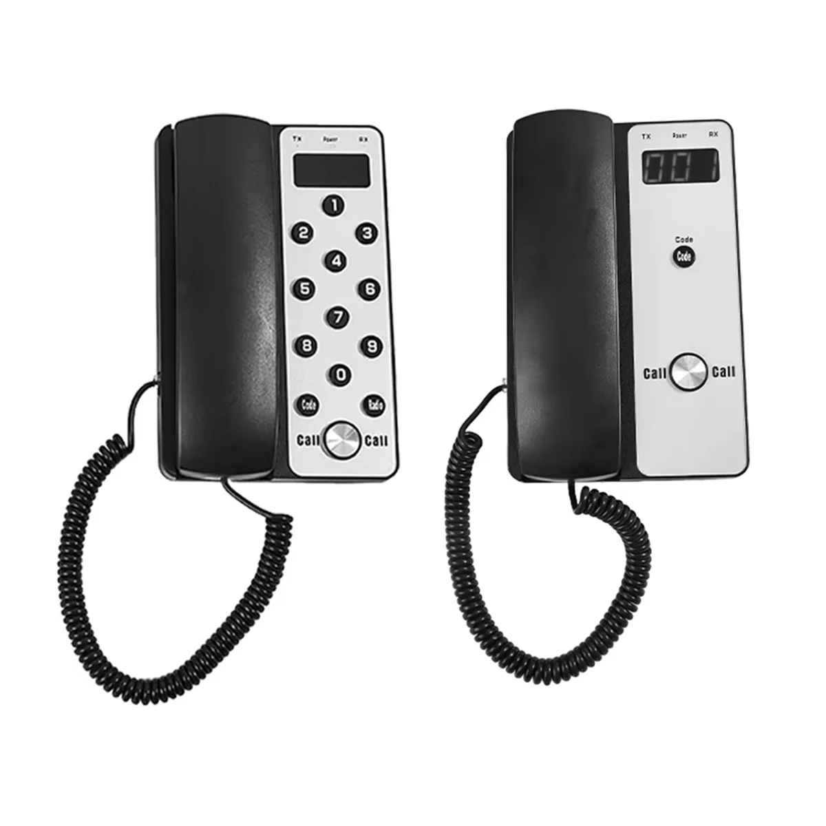 A40I Wireless Intercom System Office Intercom Machine with LCD Screen 433MHz 3280ft Range Adjustable Volume Call Telephone