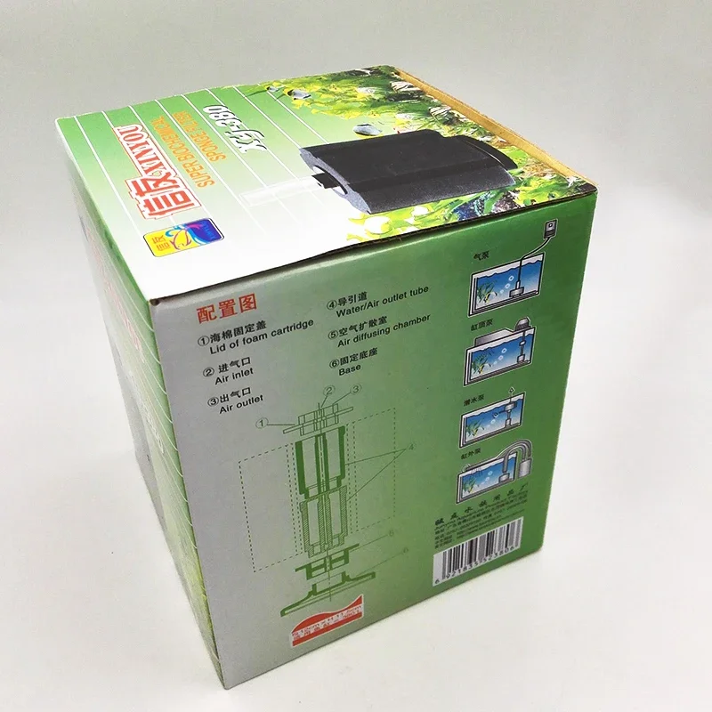 6Pcs 11cm x 12cm Aquarium Bio Sponge Filter for Breeding Fry Betta Shrimp Fish Aquarium Filtration Accessories