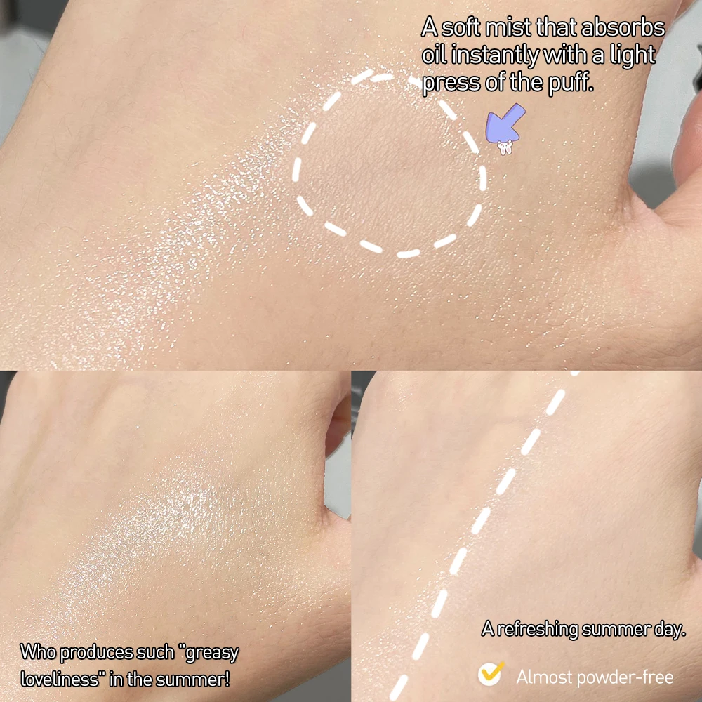 マットオイルコントロールプレストパウダー防水保湿持続フェイスメイクアップセッティングパウダーブライトニングコンシーラー化粧品