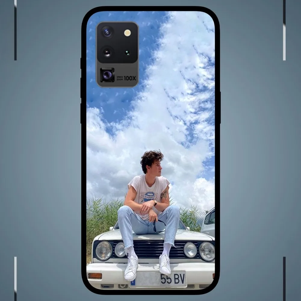 Singer S-Shawn M-Mendes Phone Case For Samsung Galaxy S24 S23 S22 S21 S20 FE Note 20 Ultra 5G Black Phone Case