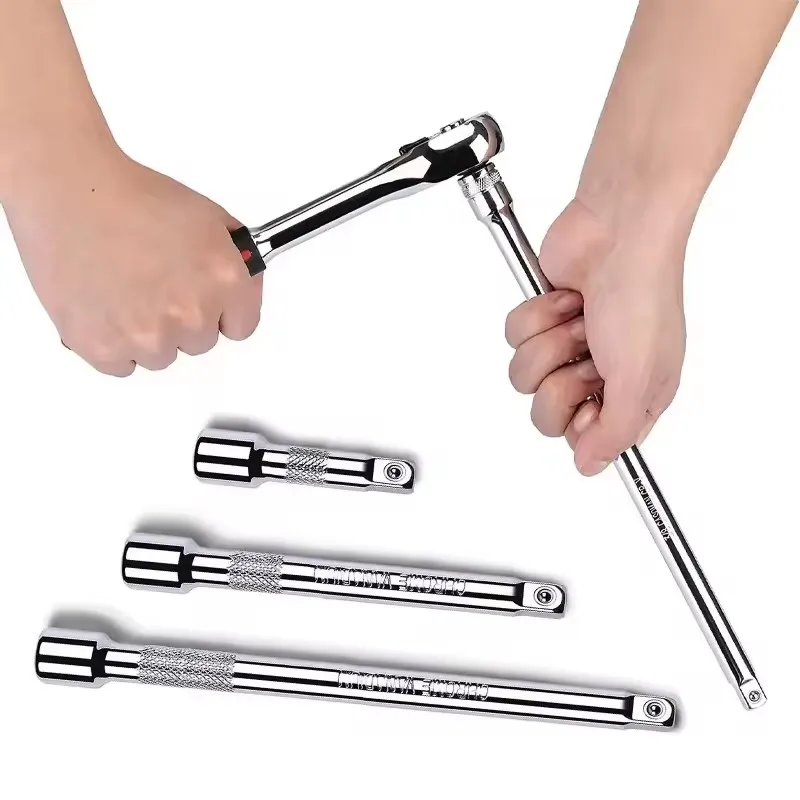 Socket Ratchet Wrench Extension Bar Set 1/4