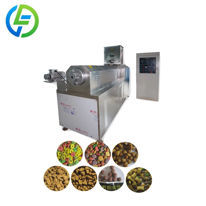 FOODLINE Custom Shell Pet Feed Extruder Low Noise Motor Replaceable Molds Pet Snack Production Gear