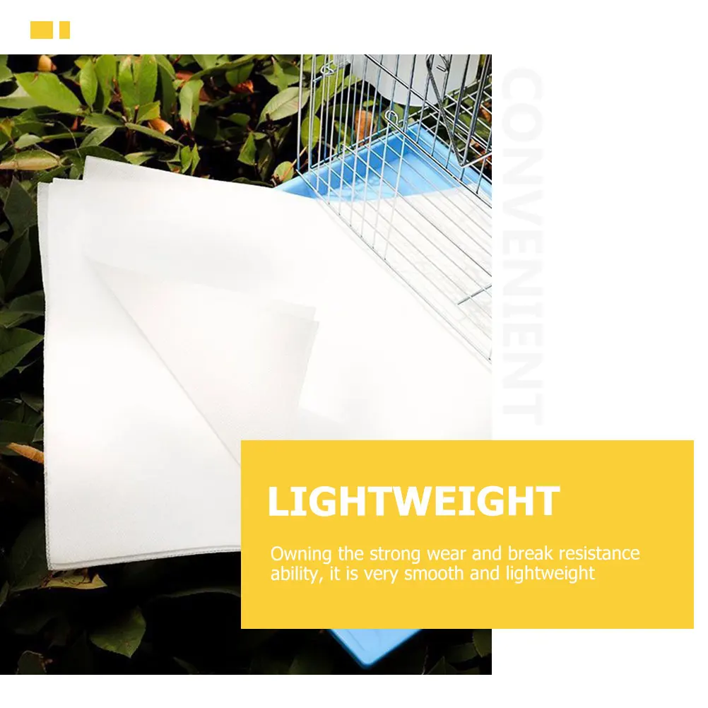 

100pcs Thickened Paper Pad Bird Cage Liner Disposable Absorbent Odor Control Cage Mat for Parakeet Parrot Accessories