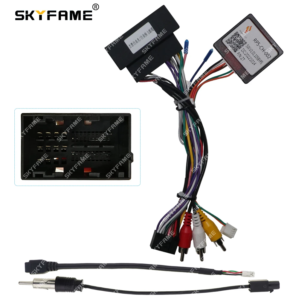 

SKYFAME 16Pin Car Wiring Harness Adapter Canbus Box Decoder RP5-CH-002 For Jeep Grand Cherokee Compass Renegade Wrangler Rubicon