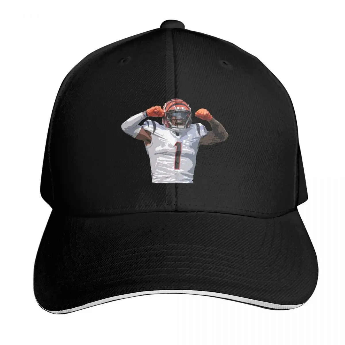 Ja'marr Chase Baseball Cap Snapback Flat Bill Strapback Dad Hat Six Panel Structured Crown