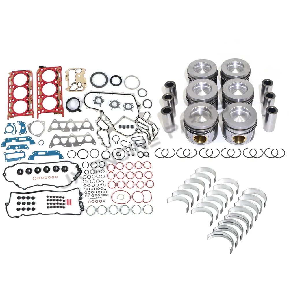 EA897 Engine Bearing Piston Ring Full Gasket Set For Audi 3.0 A4 A5 A6 A7 A8 Q5 Q7 Q8 VW Touareg Porsche 3.0L Diesel CRT CTC CZV