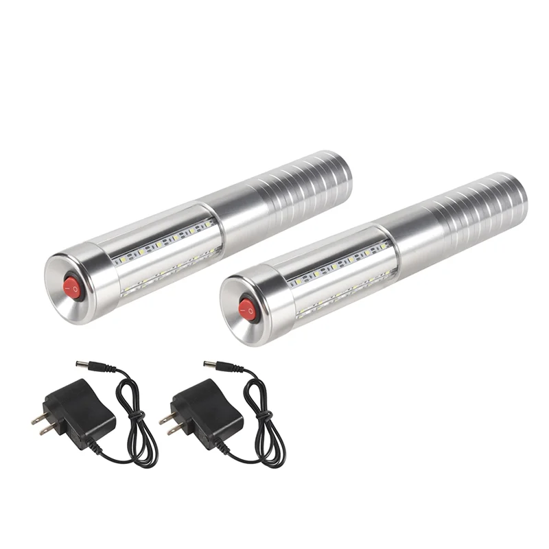 AP-2 Pieces RGB LED Strobe Light Bottle Service Sparklers Stick Reusable Champagne Bottle Handheld For Club Stage US Plug