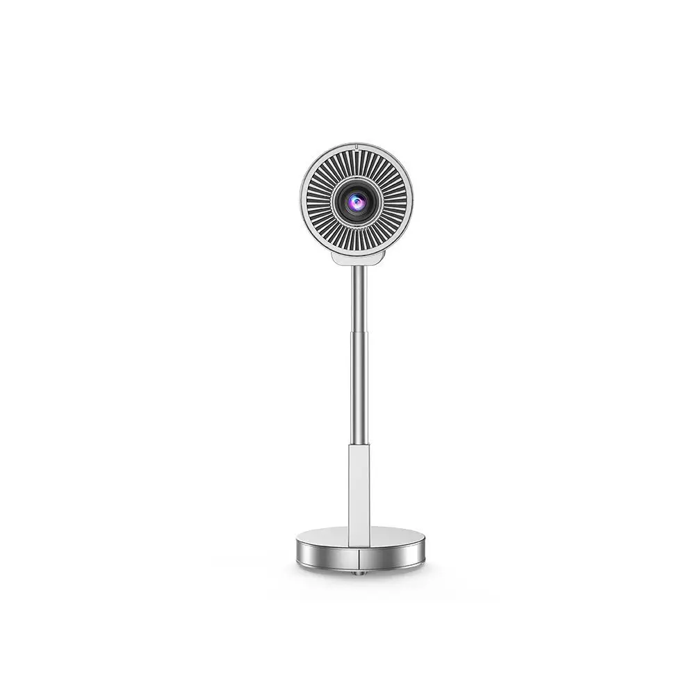 ZECAA Rotating Full HD 1080P 200 ANSI 4K 2.4G + 5G Dual Band WiFi 6 Android 11 Portátil Bluetooth 5.4 Projetor Gimbal para Casa Inteligente