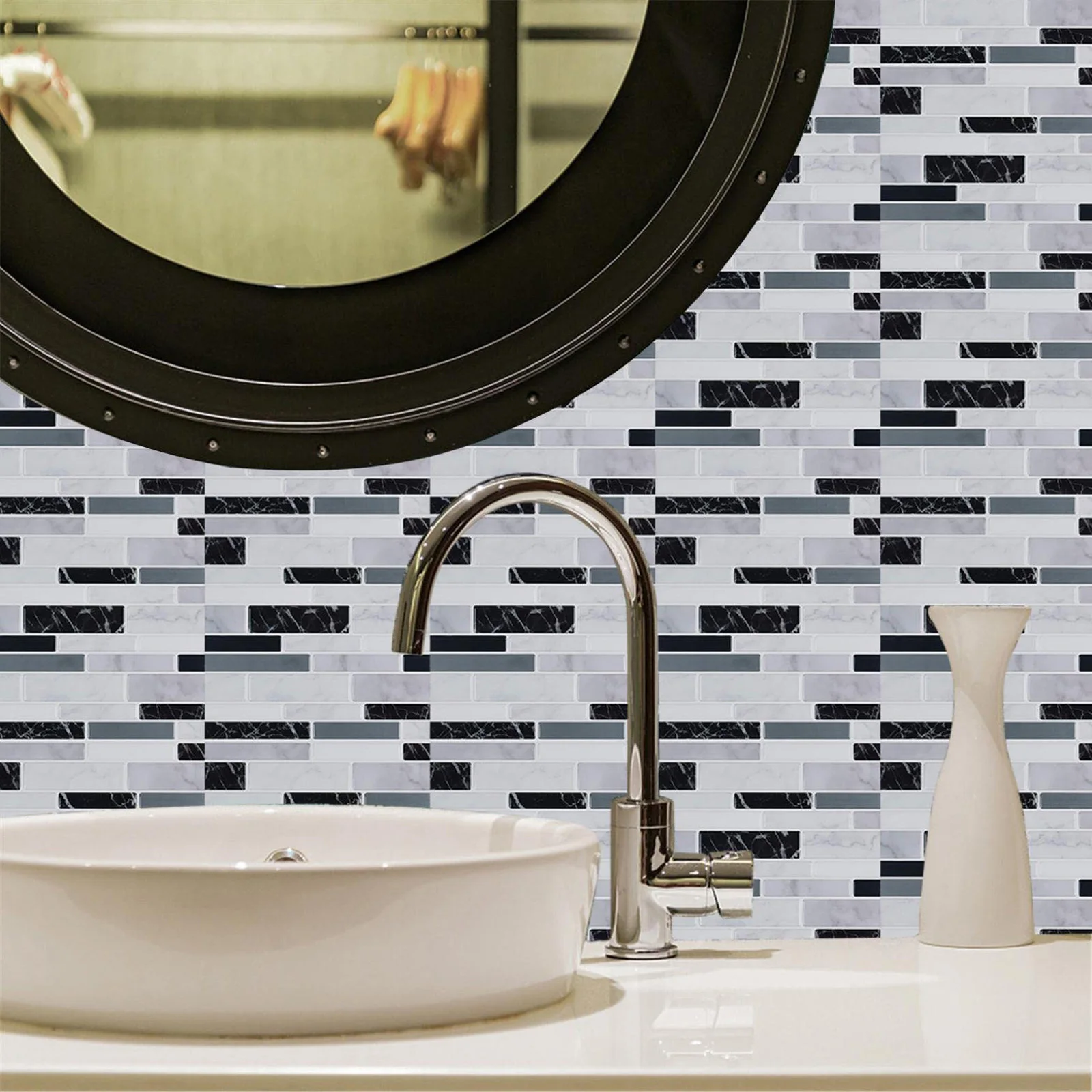Practical for tile Stickers Wall Decal Kits for mosaic Steady Sticker 10*10cm 10PCS 3D Epoxy And Plastic  Practical