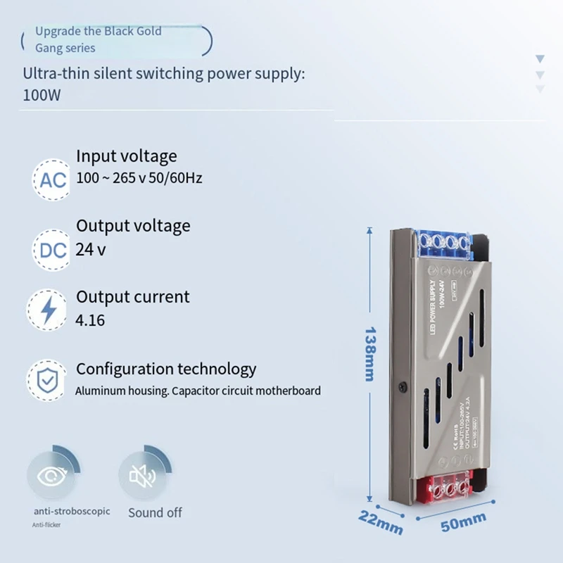 LED Transformer 24 V , Transformer 24 Volt Driver, Constant Voltage LED Transformer for LED Strip LED Bulbs 400W-A25R