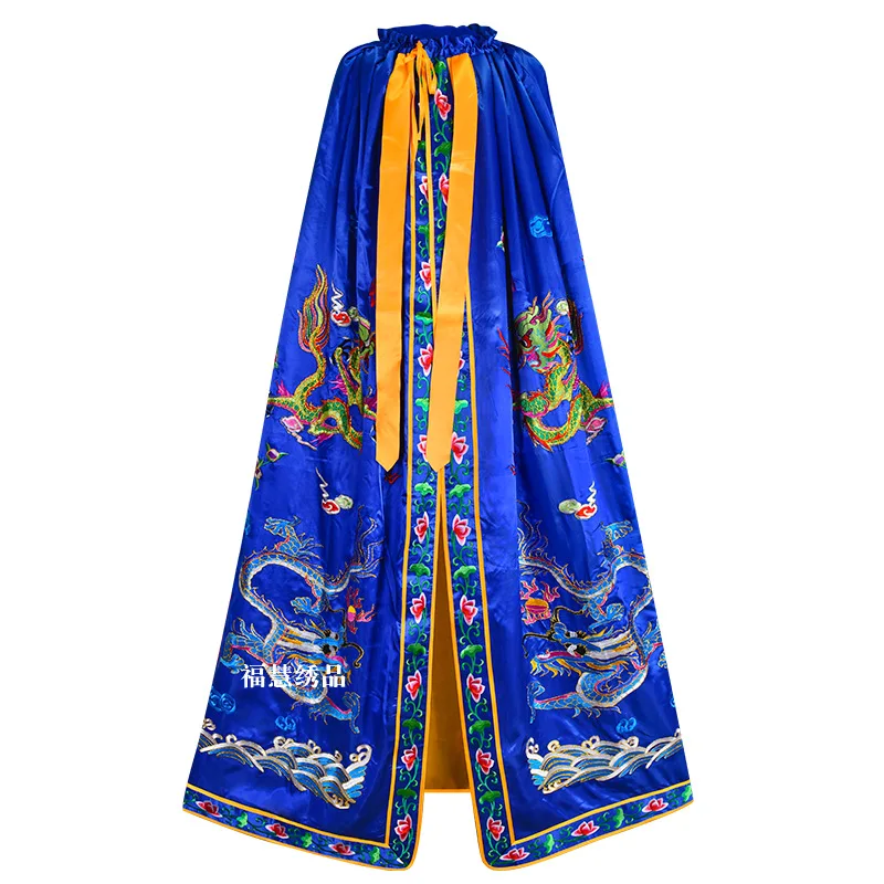 CZ Dragon and Phoenix Cloak Embroidery Shawl Bodhisattva Dragon  Phoenix Robe Cloak Buddha  God Robe Clothing