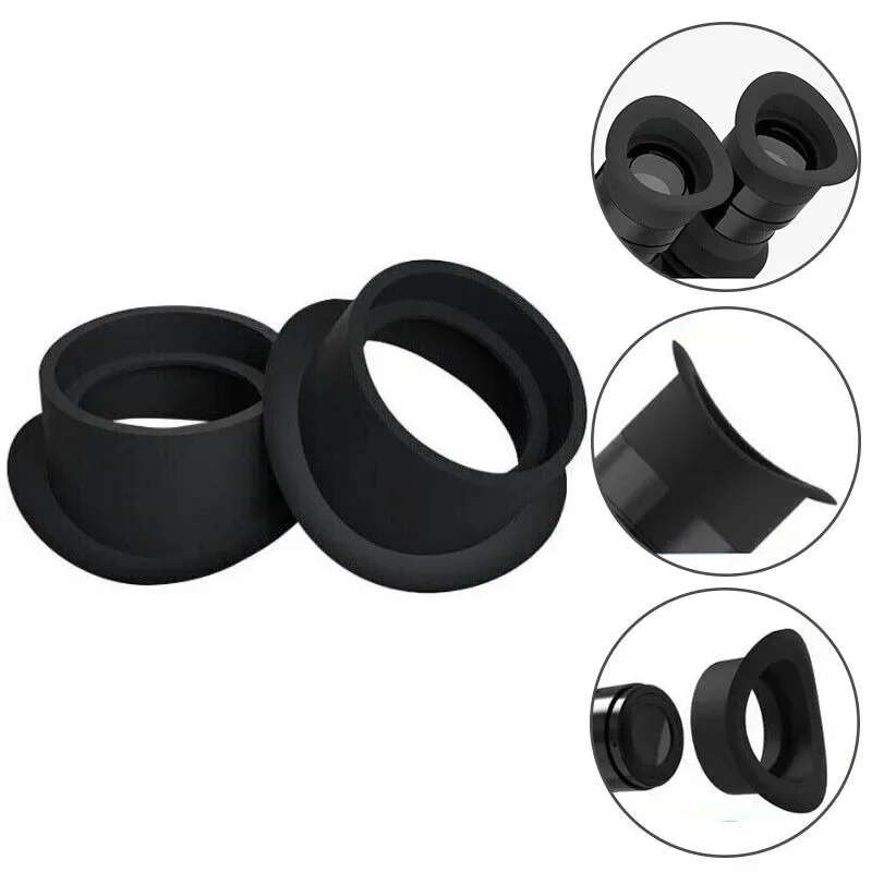 

2PCS 35mm Eyecup Eepiece Cover for Microscope Skin Friendly Eye Care Soft Rubber Eye Shield Stereo Microscopio Eyerphone Guards
