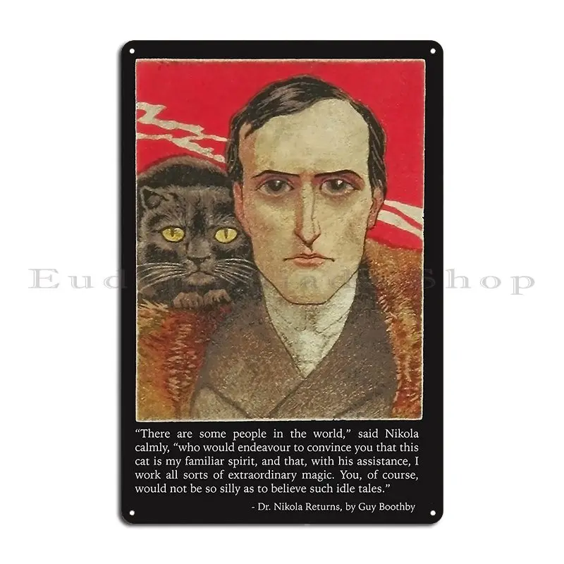 Doctor Nikola Metal Plaque Funny Decoration Wall Decor Printing Wall Decor Tin Sign Poster