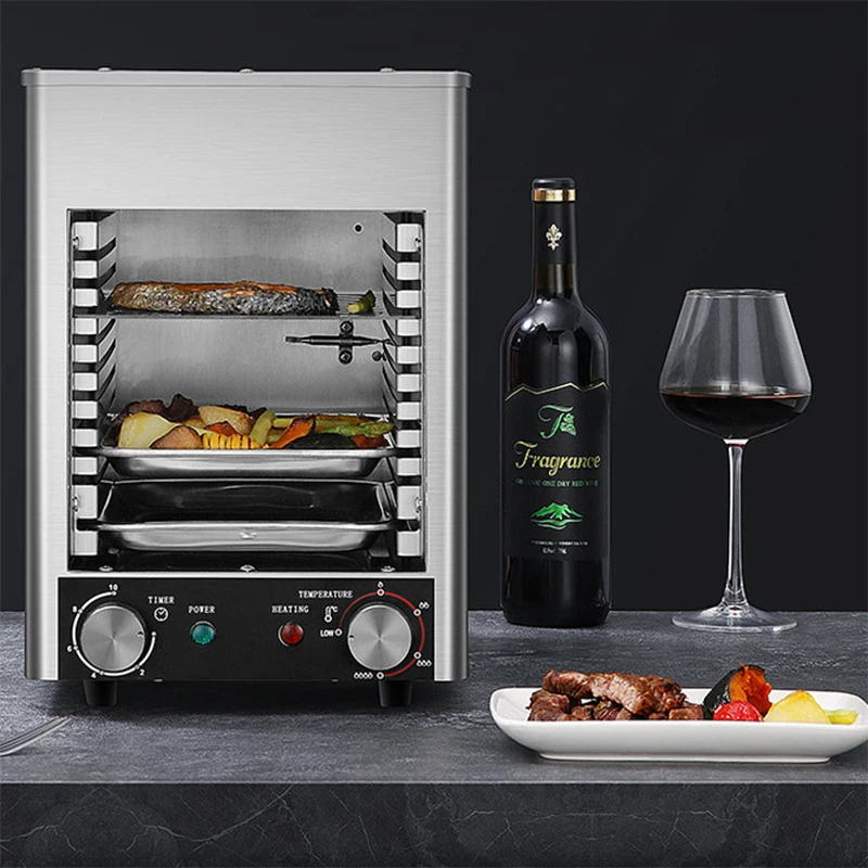 800℃ Commercial Electric Oven Machine Fully Automatic Frying Steak Machine 220V Electric Steak Grill Machine