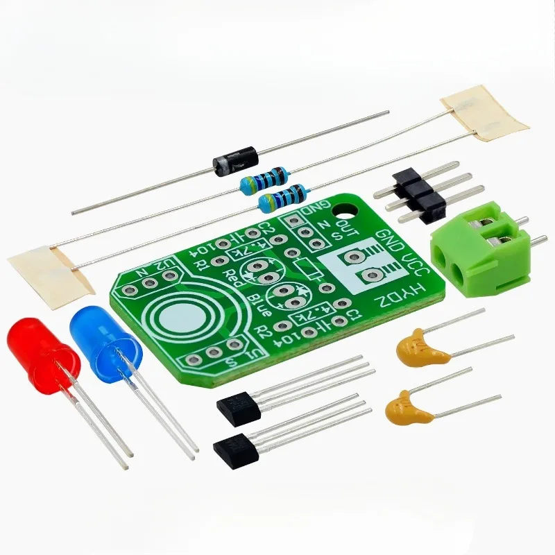 Hall Magnetic Induction Sensor Magnetic Detection Pole Resolver North and South Detection Module DIY Learning Kit