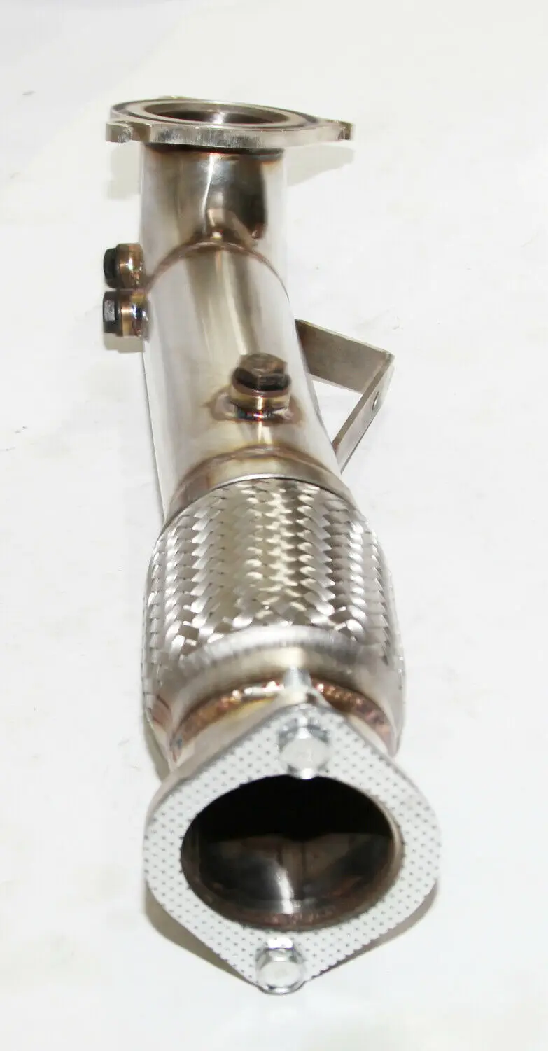 Downpipe turbo in acciaio inossidabile con tubo flessibile per 14-17 Fiesta ST Hatchback 4 porte 1.6L 1596CC 97Cu. In. L4 DOHC