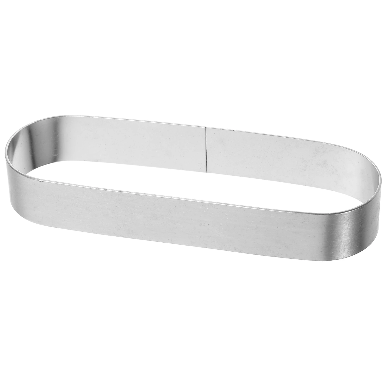 Molde para Tartas Ovalado de Acero Inoxidable Reutilizable para Mousse, Cheesecake, Tartas de Frutas, Antiadherente, Fácil de Limpiar, Multifuncional para Cocina