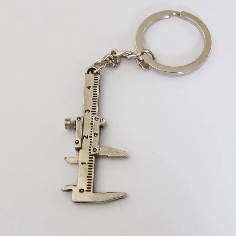 

New fashion car key mini vernier caliper keychain car turbo key chain wholesale