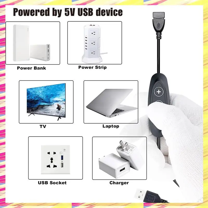 ABJJ Dimmer Switches For Led Lights Dimmer Light Switch Led 5V USB LED Dimmer Switch,