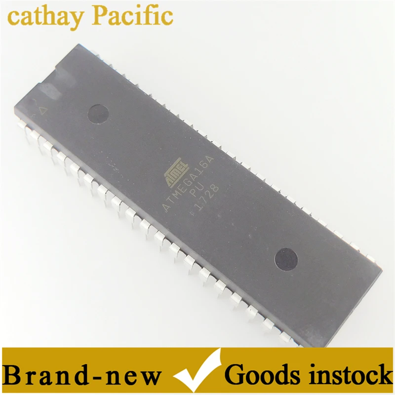New ATMEGA16A-PU In-Line AVR/8-bit Microcontroller 16K Flash DIP-40 Integrated Electronic Components Stock Supply ATMEGA Series