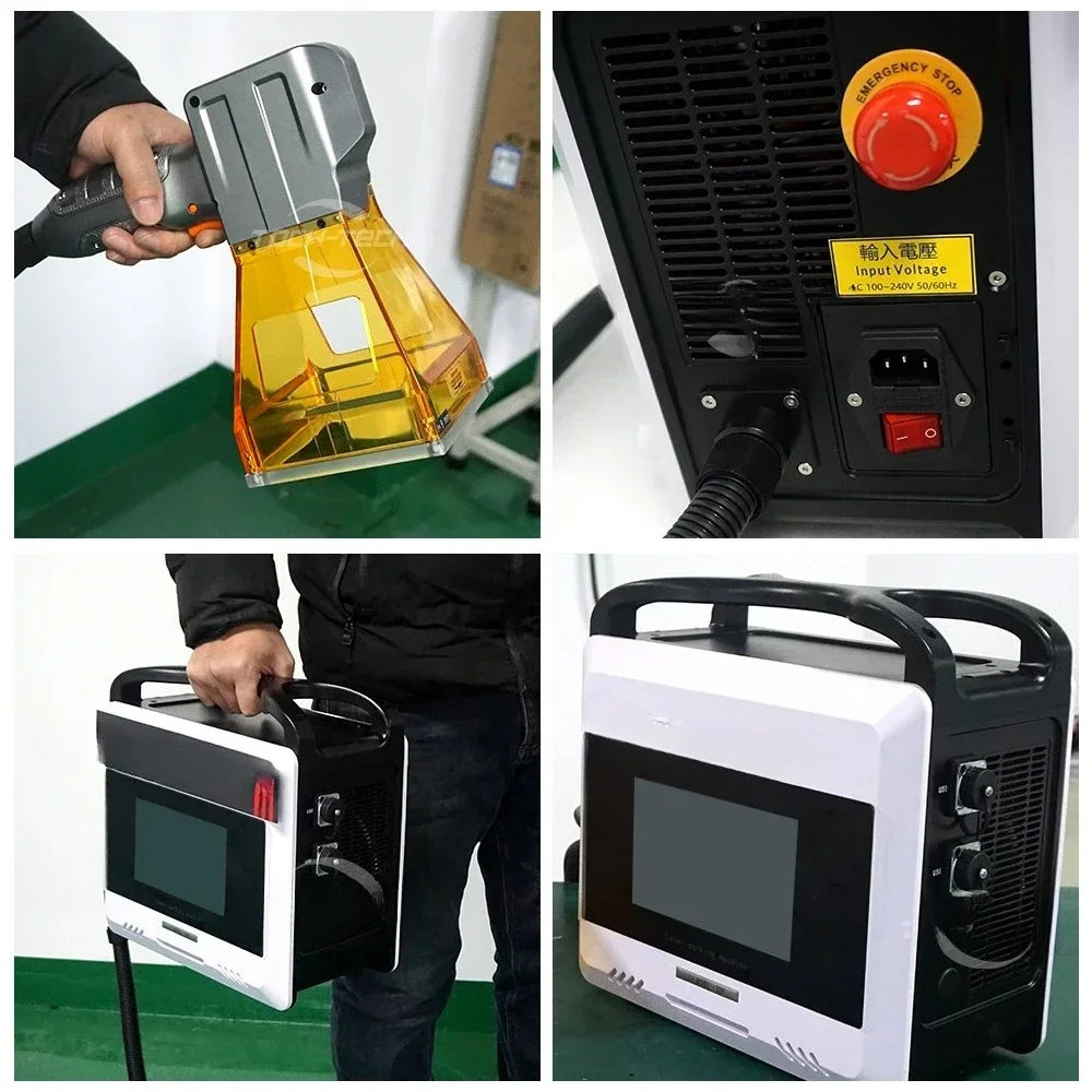 Handheld Mobile Portable Mini Fiber Laser Marking Machine For Metal Nameplate Mold Flange Coding Machine Fiber Engraving Machine