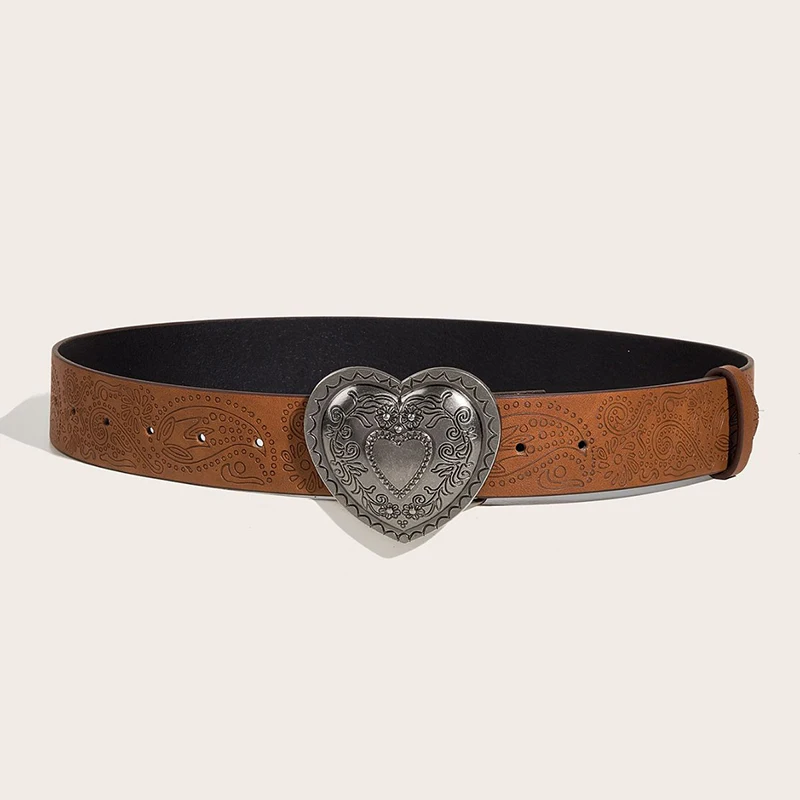 Ceinture de Style Bohémien Rétro Marron pour Femme, Accessoire de Loisirs, à la Mode, Convient, 03/CommConsult, Y2k