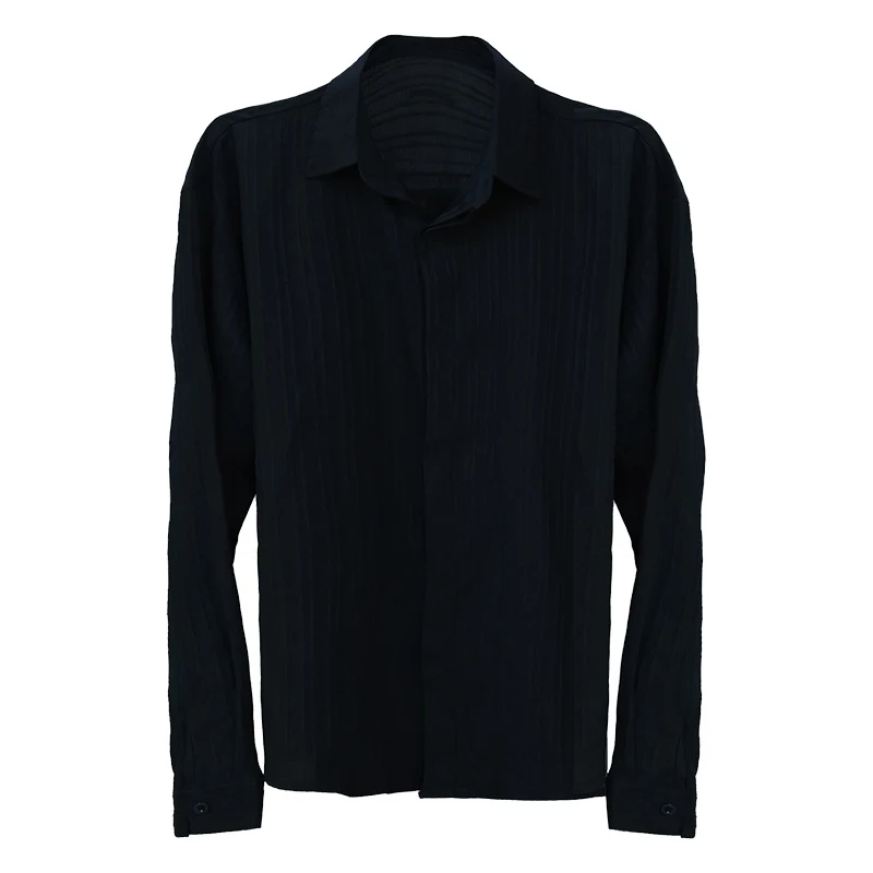 Camisa de baile latino para hombre, ropa de entrenamiento de salón, Top de baile transpirable para adultos, traje de escenario de baile de Tango Samba VBH1019, 2024