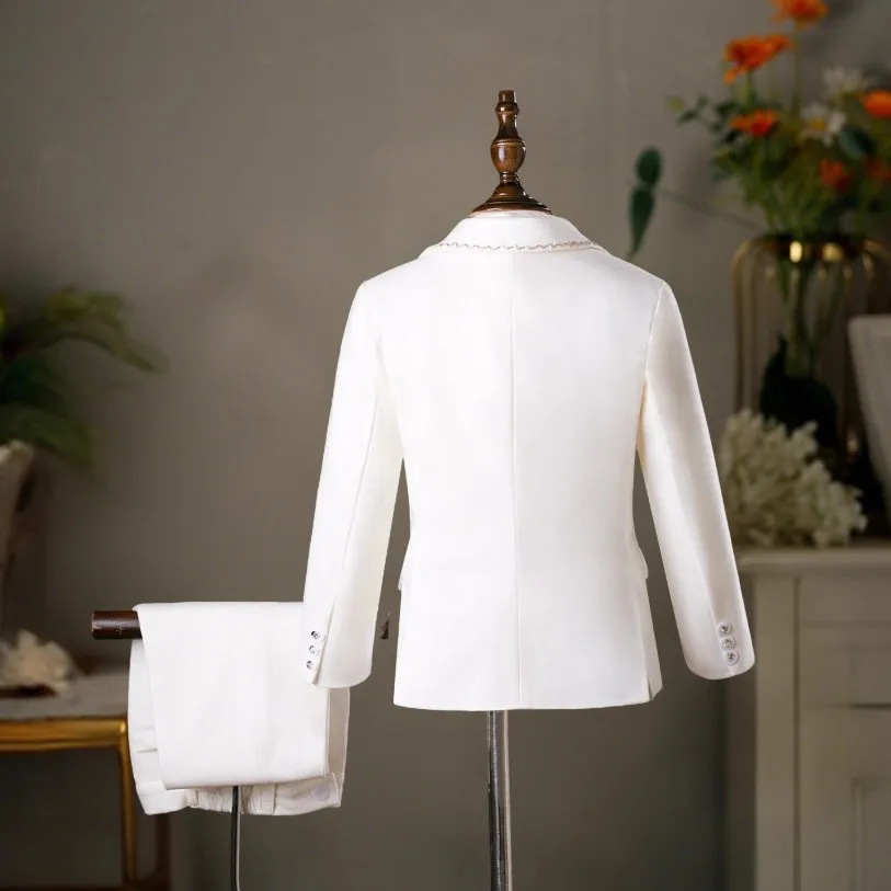 Blazer-Anzug für Kleinkinder bis Teenager, 6-teiliges Gentleman-Outfit für Hochzeit, Geburtstag, Abschlussball, A4791, Abschlussanzug, Vestidos – Detail 5