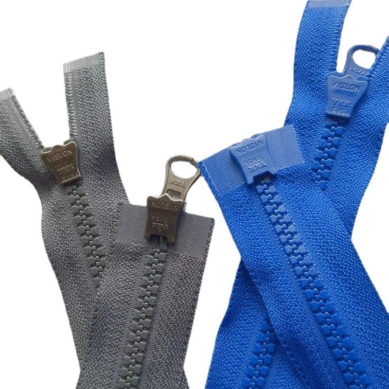 2pcs/Lot 5# 70 To 100cm Long Resin Ykk Zipper Grey Navy Blue Pink Black Coffee 2-Way Double Open Jacket  Repair Sewing Accessory