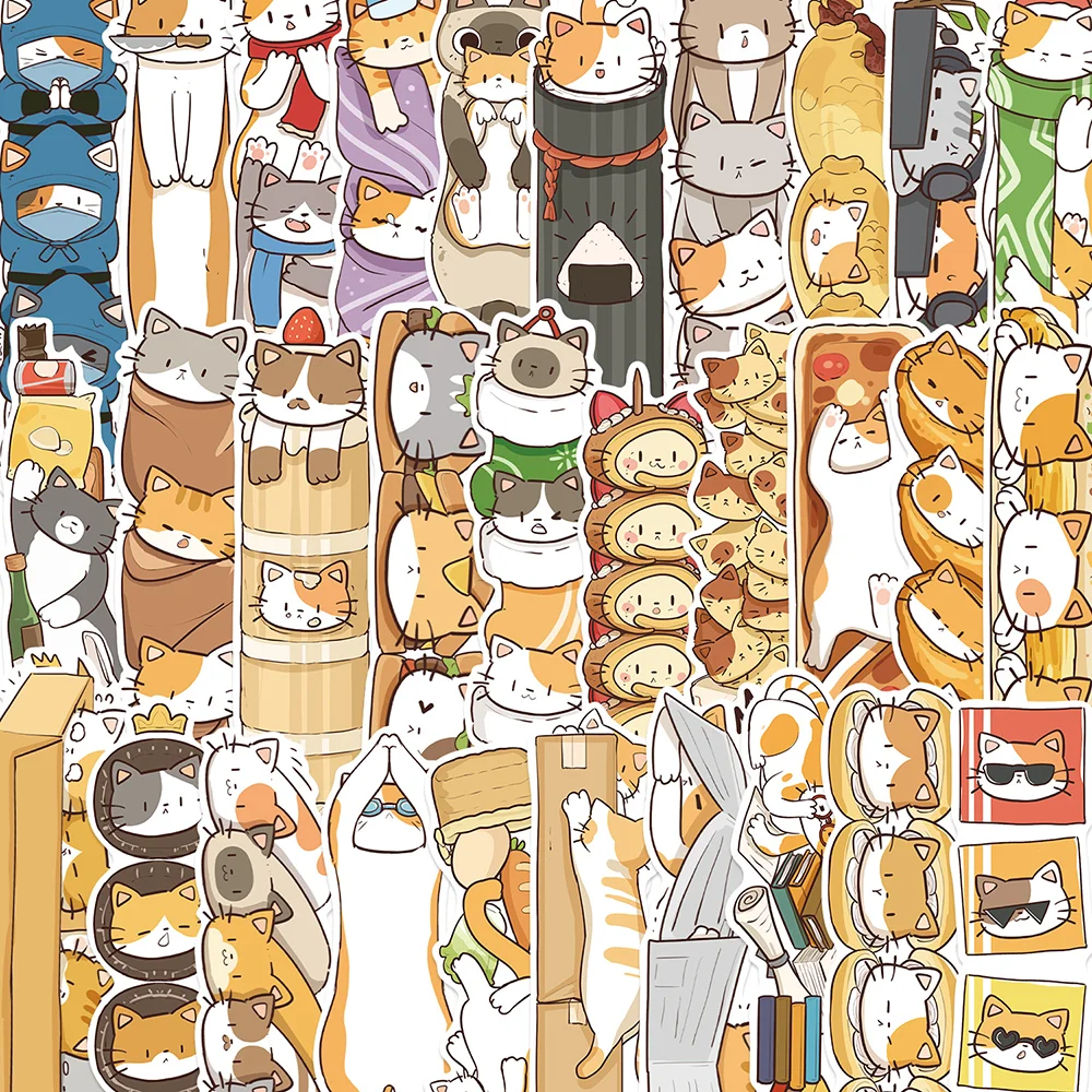 30pcs Cartoon Japanese Cat Series Simple Bookmarks Suitable For Readers Office Supplies Animals Children's Decoration Bookmarks.