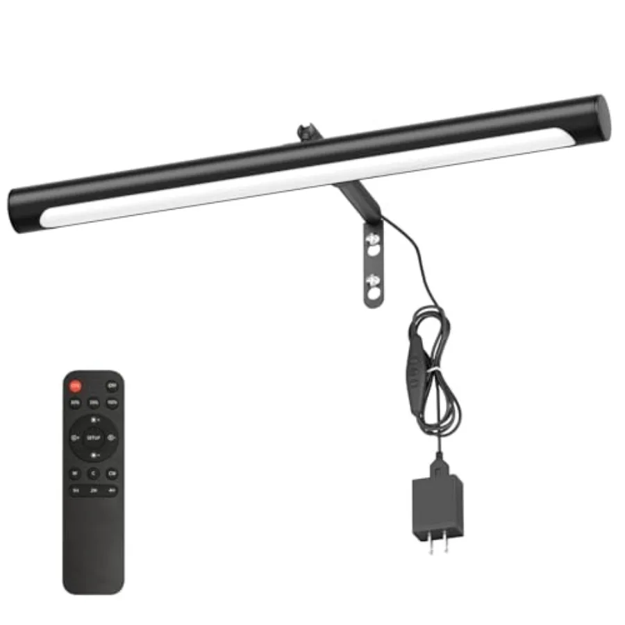 Picture Lights for Paintings Plug in 16" Adjustable LED Picture Light Art Light with Timer Remote Control Gallery Painting Wall