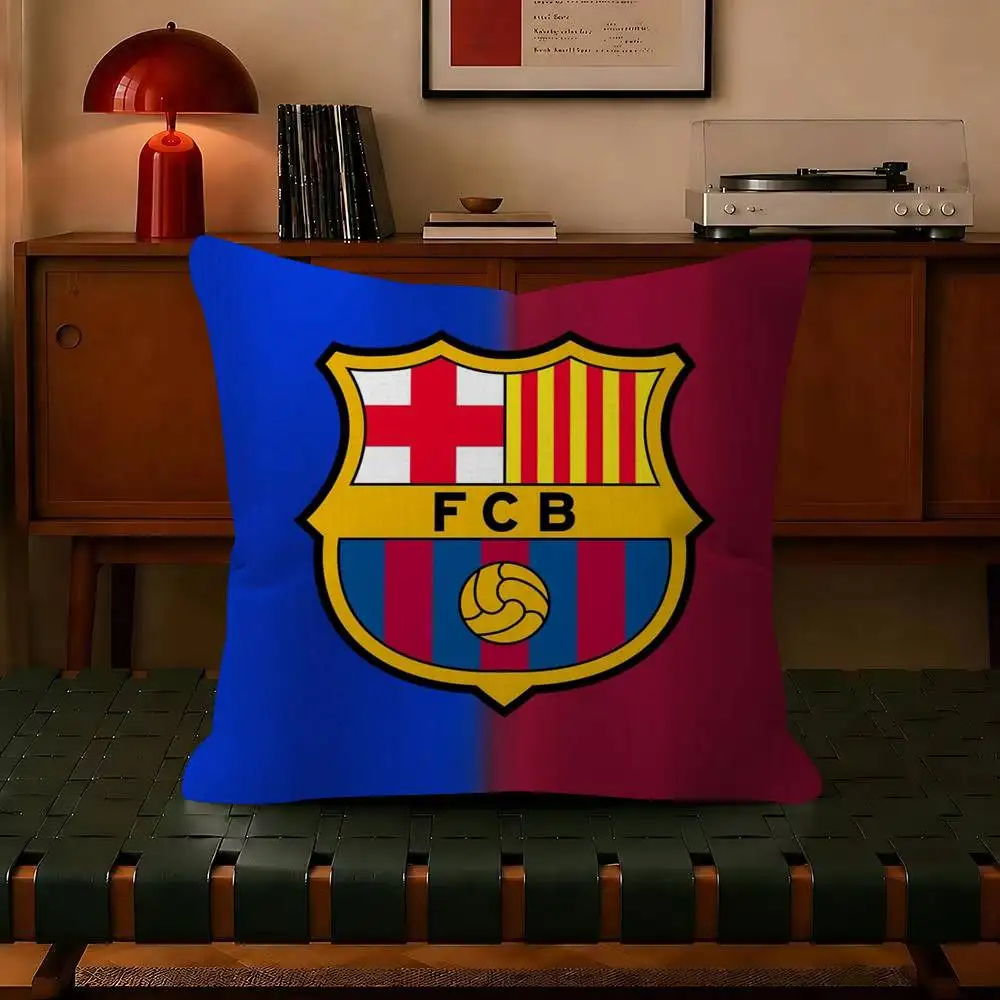 Kissen, Geschenk, Heimbüro, Dekoration, Schlafzimmer, Sofa, Auto, Kissenbezug, 45 x 45 cm, City B-B-Barcelona Art Logo – Detail 8