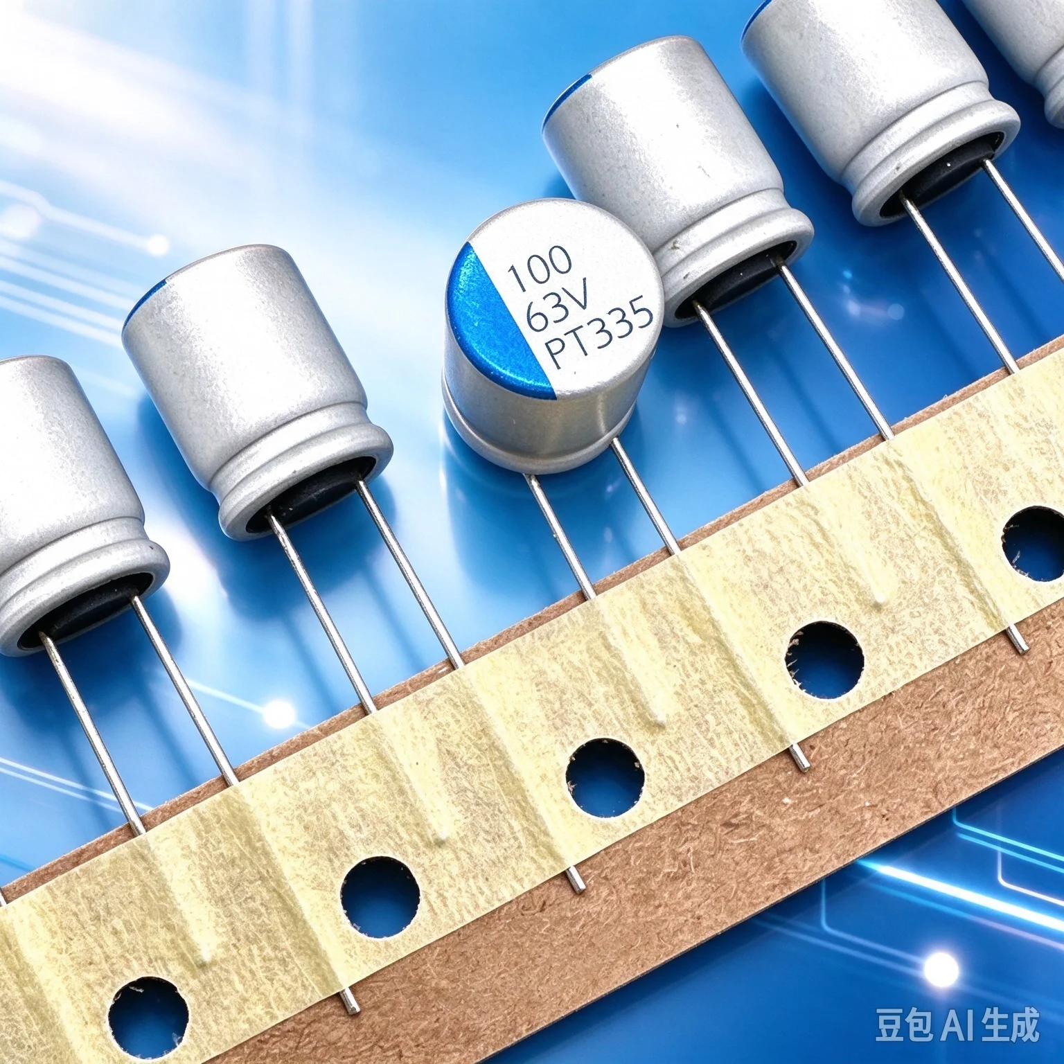 for CAPXON PT335 Radial Solid Capacitor 100uF 63V Automotive High‑Frequency  100pcs