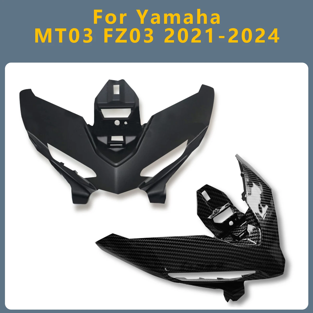 

Motorcycle Front Headlight Upper Side Cover Head Cowl Nose Fairing accessories Fit For Yamaha MT-03 FZ-03 MT FZ 03 2021-2024